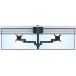 LS1512D Dual Monitor Stand 35 LS1512D Dual Monitor Stand -TechCore Sales Store ls1512d horizontal track dual monitor mount front