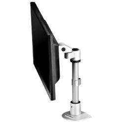 LS413S Single Monitor Mount -TechCore Sales Store ls413 monitor stand pole metallic gray