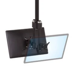 LS413S Single Monitor Mount -TechCore Sales Store ls413s compact horizontal track monitor mount iso back to back