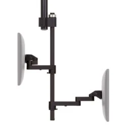 LS9137D Adjustable Dual Monitor Stand 37 LS9137D Adjustable Dual Monitor Stand -TechCore Sales Store ls9137d dual monitor overhead mount side