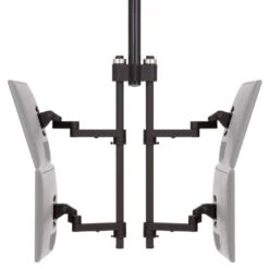 LS9137D Adjustable Dual Monitor Stand 35 LS9137D Adjustable Dual Monitor Stand -TechCore Sales Store ls9137d horizontal track monitor mount side quad