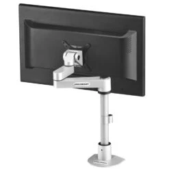 LS9137S Adjustable Monitor Stand -TechCore Sales Store ls9137s monitor mount stand desk mount back metallic gray