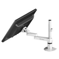 LS9137S Adjustable Monitor Stand -TechCore Sales Store ls9137s monitor mount stand desk mount low on pole monitor tilt metallic gray