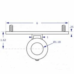 Mounting Kit M: Stationary 118 Mount Kit For Roller Track -TechCore Sales Store mkit m spec stationary roller track mount top