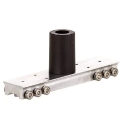 Mount Kit Q: Desktop Monitor Mount On Horizontal Sliding Trolley -TechCore Sales Store mount kit q desktop sliding mount iso black closeup