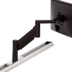 Mount Kit Q: Desktop Monitor Mount On Horizontal Sliding Trolley -TechCore Sales Store mount kit q desktop sliding mount iso black monitor arm
