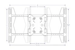 Heavy-Duty Mount Adapter Plate 100x300 To 400x600mm -TechCore Sales Store msu4x6 vesa spec min max