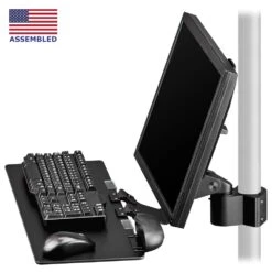PM40 Pole Mount Bracket With Keyboard Tray