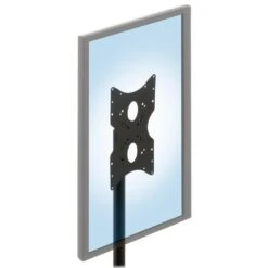 PM90 Pole Top Monitor Mount 14 PM90 Pole Top Monitor Mount -TechCore Sales Store pm90 pole top monitor mount with monitor portrait front isometric view