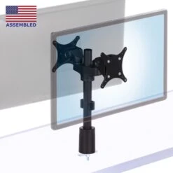Back To Back Dual Monitor Countertop Mount - POS15