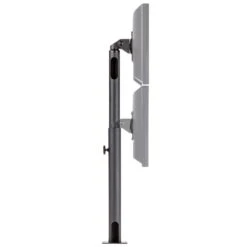 POS18 Point Of Sale Monitor Stand -TechCore Sales Store pos18 monitor stand side view showing vertical adjustment ranges