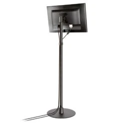 Point Of Sale IPad/Tablet/Monitor Floor Stand -TechCore Sales Store pos3 tab point of sale floor stand showing cable management