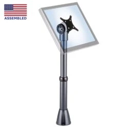 POS4 Countertop PoS Mount 8 POS4 Countertop PoS Mount -TechCore Sales Store pos4 point of purchase mount black isometric front view