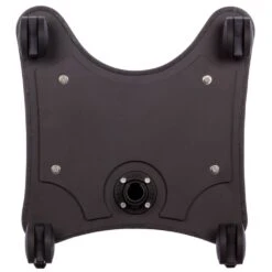 MCART-EZ12 Heavy-Duty Compact Triple Monitor Cart -TechCore Sales Store rolling monitor cart base bottom view black 3