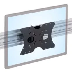 Roller Track Quick Release Tilting Sliding Monitor Mount -TechCore Sales Store rt flush positioner 200x400mm st632 tilting vesa monitor iso