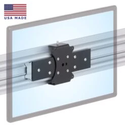 Roller Track Movable/Sliding Flush Monitor Mounts
