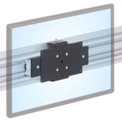 Roller Track Movable/Sliding Flush Monitor Mounts -TechCore Sales Store rt flush trolley 100x200mm vesa monitor iso