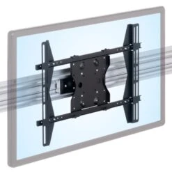 Roller Track Quick-Release Movable Monitor Mounts -TechCore Sales Store rt flush trolley 400x600mm quick release vesa monitor iso
