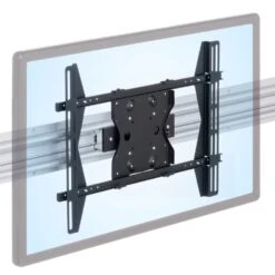 Roller Track Quick Release Tilting Sliding Monitor Mount -TechCore Sales Store rt flush trolley 400x600mm st632 tilting vesa monitor iso
