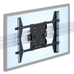Roller Track Movable/Sliding Flush Monitor Mounts -TechCore Sales Store rt flush trolley 400x600mm vesa monitor iso