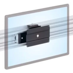 Roller Track Quick-Release Movable Monitor Mounts -TechCore Sales Store rt flush trolley br wm 100x200mm quick release rotating monitor vesa iso