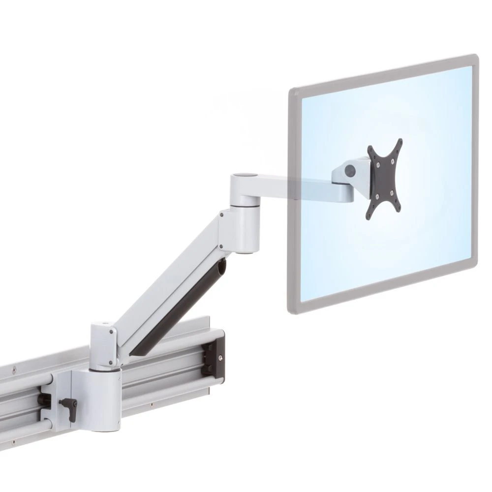 Roller Track Monitor Arm On Sliding/Movable Wall Mount 2 Roller Track Monitor Arm On Sliding/Movable Wall Mount - Image 2