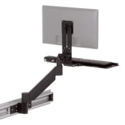 Roller Track Keyboard And Monitor Arm On Sliding Mount 10 Roller Track Keyboard And Monitor Arm On Sliding Mount -TechCore Sales Store rt trs arm roller track data entry black mkit n2