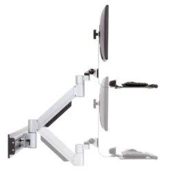 Roller Track Keyboard And Monitor Arm On Sliding Mount 11 Roller Track Keyboard And Monitor Arm On Sliding Mount -TechCore Sales Store rt trs arm roller track data entry gray height adjustment orig