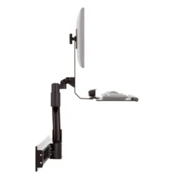 Roller Track Keyboard And Monitor Arm On Sliding Mount 13 Roller Track Keyboard And Monitor Arm On Sliding Mount -TechCore Sales Store rt trs arm roller track monitor arm folded keyboard tray