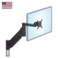 SAA2415 Heavy-Duty Monitor Arm 38 SAA2415 Heavy-Duty Monitor Arm -TechCore Sales Store saa2415 heavy duty monitor arm high position iso view black badge 2020