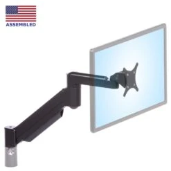 SAA2718 Premium Monitor Arm 38 SAA2718 Premium Monitor Arm -TechCore Sales Store saa2718 monitor arm mount high position iso view black badge 2020