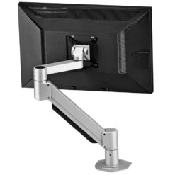 SAA7000 Articulating Monitor Mount -TechCore Sales Store saa7000 monitor arm desk mount grey up folded