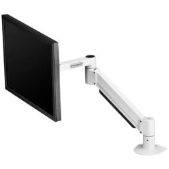 SAA7000 Articulating Monitor Mount -TechCore Sales Store saa7000 monitor arm desk mount white up