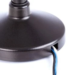 Lobby Display: Large Monitor Pole Stand 23 Lobby Display: Large Monitor Pole Stand -TechCore Sales Store series 192 monitor floor stand flange with cover closeup wire outlet