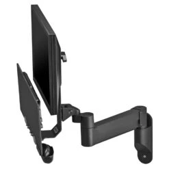 TRS2018 Wall/Desk Mounted Monitor And Keyboard Arm -TechCore Sales Store trs2018 monitor arm keyboard tray folded side view 1