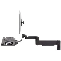 TRS2718 Monitor Arm And Keyboard Tray -TechCore Sales Store trs2718 monitor arm keyboard tray system black side 2020
