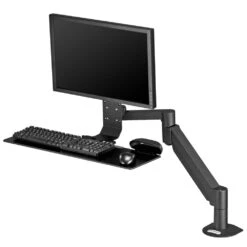 TRS2718 Monitor Arm And Keyboard Tray -TechCore Sales Store trs2718 monitor arm keyboard tray system iso black