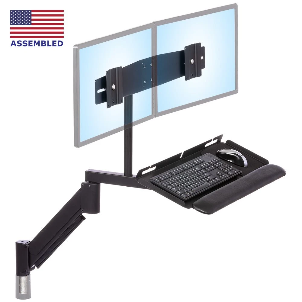 TRS2818D Dual Monitor And Keyboard Arm 1 TRS2818D Dual Monitor And Keyboard Arm