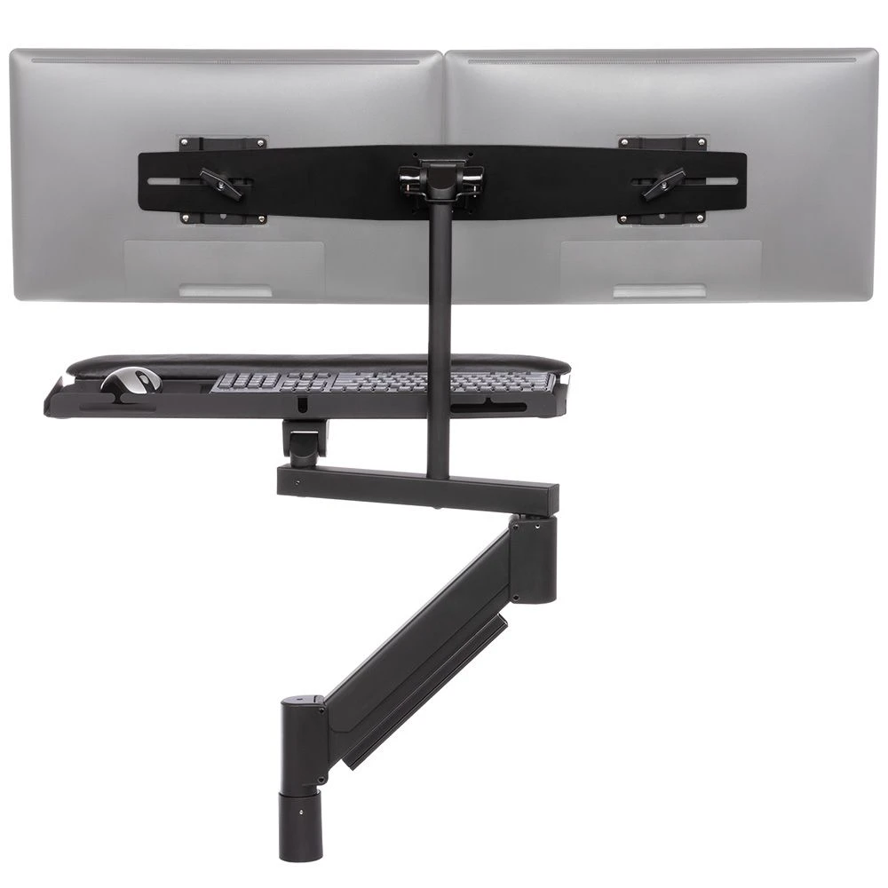 TRS2818D Dual Monitor And Keyboard Arm 2 TRS2818D Dual Monitor And Keyboard Arm - Image 2
