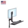 TRS413 Rotating Monitor Mount With Keyboard Tray