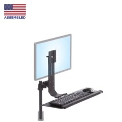 TRS413 Rotating Monitor Mount With Keyboard Tray