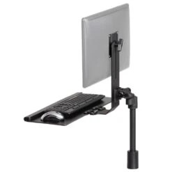 TRS413 Rotating Monitor Mount With Keyboard Tray 22 TRS413 Rotating Monitor Mount With Keyboard Tray -TechCore Sales Store trs413 heavy duty monitor arm keyboard tray combo black compacted 2020