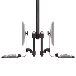 TRS413 Rotating Monitor Mount With Keyboard Tray 38 TRS413 Rotating Monitor Mount With Keyboard Tray -TechCore Sales Store trs413s horizontal track monitor keyboard mount side back to back