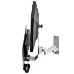 TRS91HD Heavy-Duty Wall Mount Monitor And Keyboard -TechCore Sales Store trs91hd heavy duty monitor arm keyboard tray folded gray