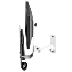 TRS91HD Heavy-Duty Wall Mount Monitor And Keyboard -TechCore Sales Store trs91hd heavy duty monitor arm keyboard tray folded white