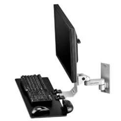 TRS91HD Heavy-Duty Wall Mount Monitor And Keyboard -TechCore Sales Store trs91hd heavy duty monitor arm keyboard tray wall mount gray