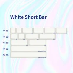 KBDfans Custom Keyboard EPBT Acid House & Sweet Girl Keycaps -TechCore Sales Store white short bar