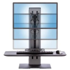 Motorized Height Adjustable Sit-Stand Workstation -TechCore Sales Store winston e electric computer station height adjustment