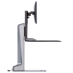 Motorized Height Adjustable Sit-Stand Workstation -TechCore Sales Store winston e single height adjustment side view gif