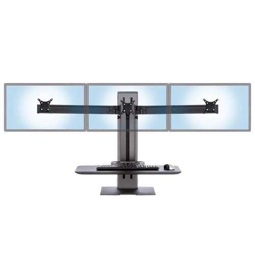 Triple Monitor Powered Sit-Stand Workstation 3 Triple Monitor Powered Sit-Stand Workstation - Image 3